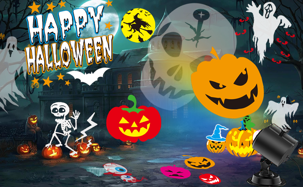 シーグラスアート❁Happy Halloween 2025❁ Amazon.com: 2025 Upgraded Brighter Halloween Decorations