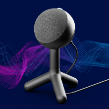 micrófono, condensador, RGB, para juegos, USB, streaming, cardioide, Plug and Play, PC/Mac