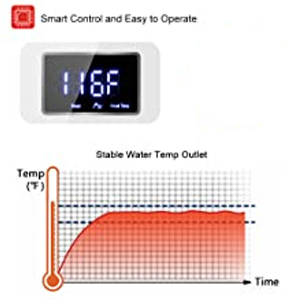 touchable tankless preservative 220v 5kw heated fast