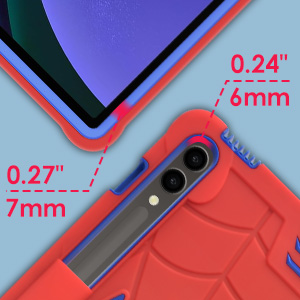 DETUOSI Kids Case for Samsung Galaxy Tab S9 Plus/ S9 FE Plus 5G 12.4" Heavy Duty Shockproof Cover