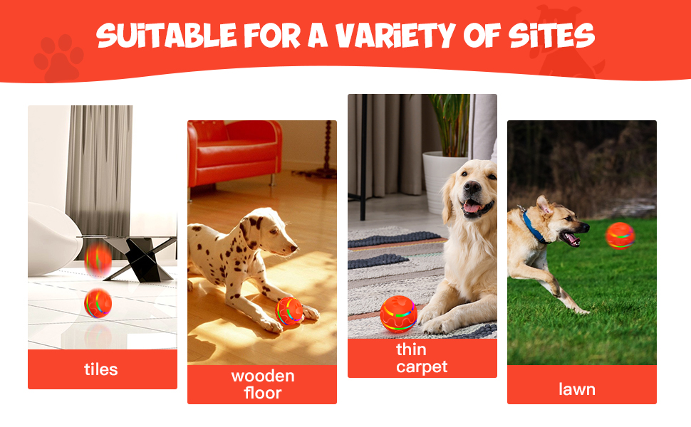 Pet Supplies LEOP Interactive Dog Toys Remote Control Ball, Automatic