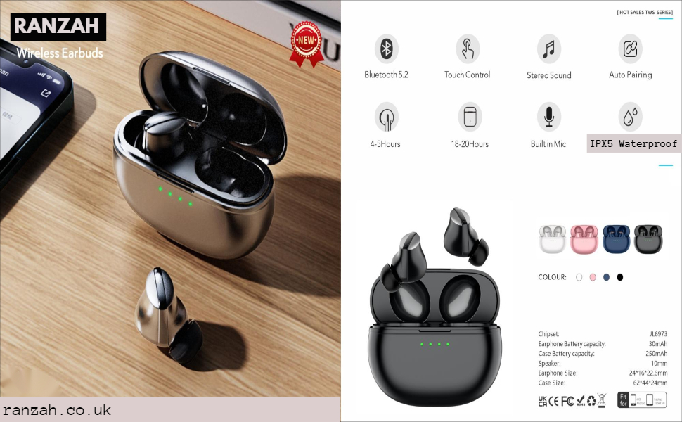 Ranzah Wireless Earbuds