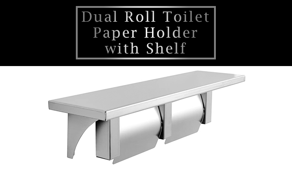 Stylever Double Roll Toilet Paper Holder and with Phone