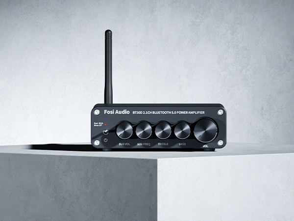 初売り特価！Topping D3+Fosi Audio BT30D BT30D 2.1CH Power Amplifier Bluetooth 5.0 with Bass/Treble