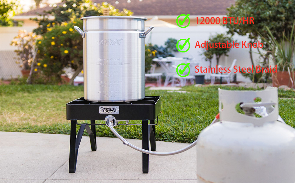 GasSaf High Pressure Propane Regulator Adjustable 05PSI