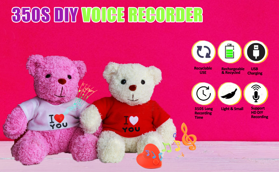 XLW Voice Recorder,350s Voice Box for Recordable Gifts