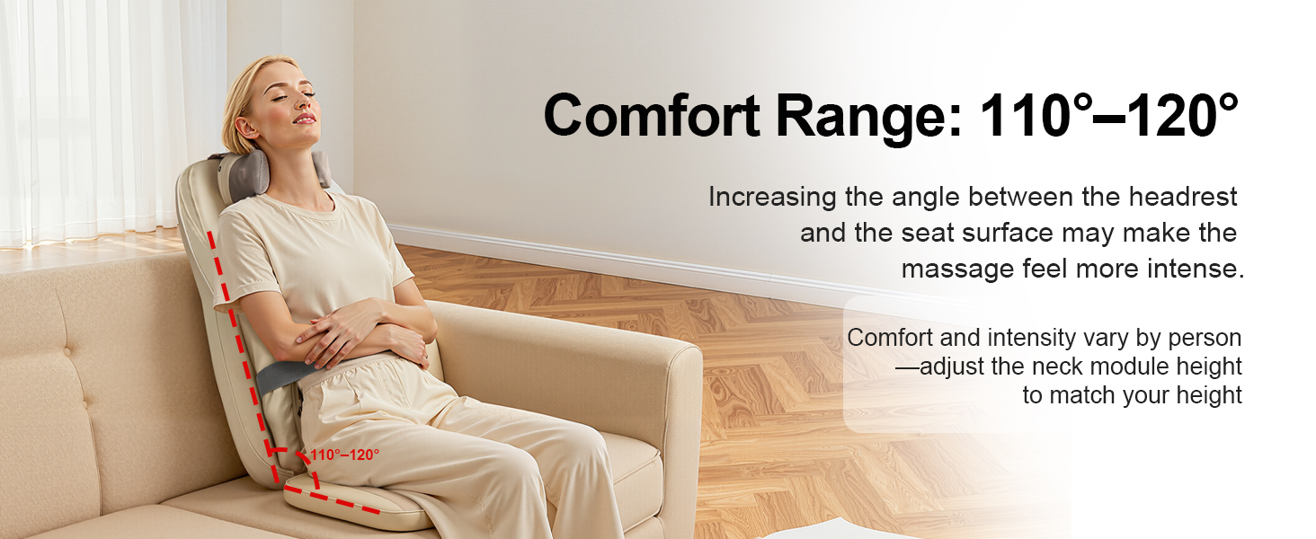 Comfort Range: 110°_120°