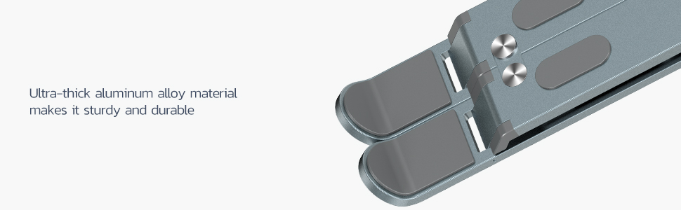 URBAN KINGS Height Adjustable Laptop Stand for Desk, Portable Laptop Holder, Foldable Notebook Stand 46 .