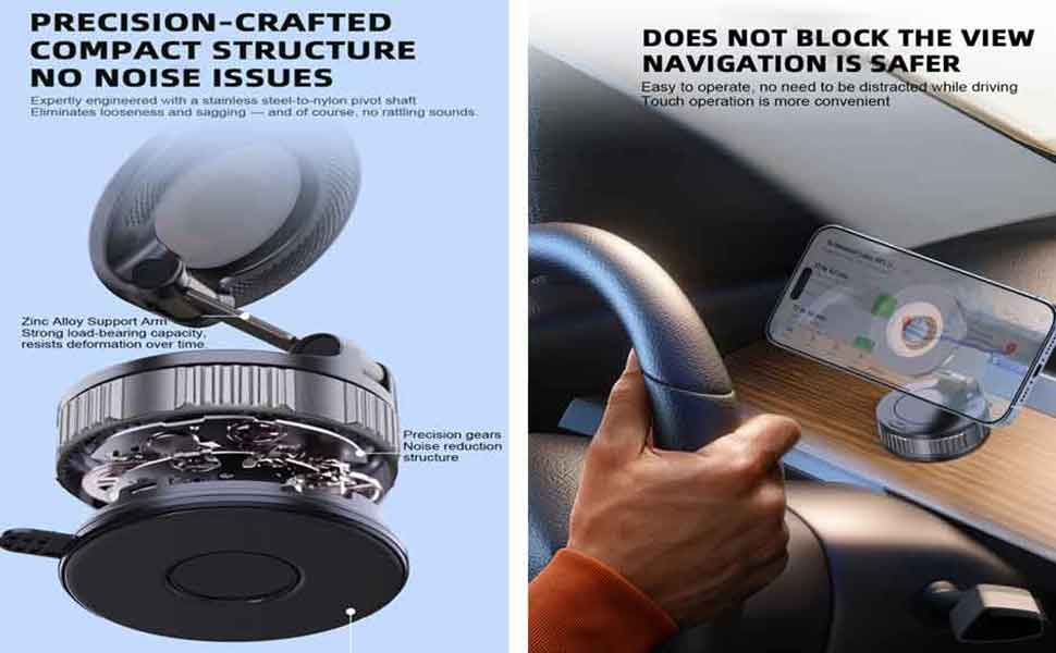 Upgraded Vacuum Magnetic Phone Holders for Your Car