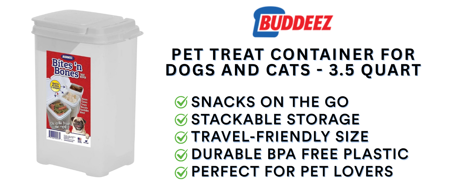 pet treat container dog treat storage cat treat container jar airtight flip top pet stackable bin