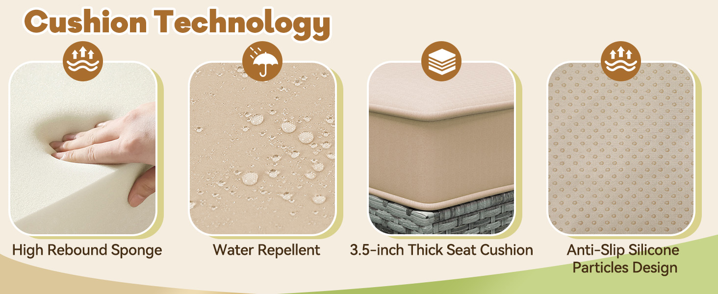 Suvivityse Outdoor Replacement Cushions for Patio Furniture