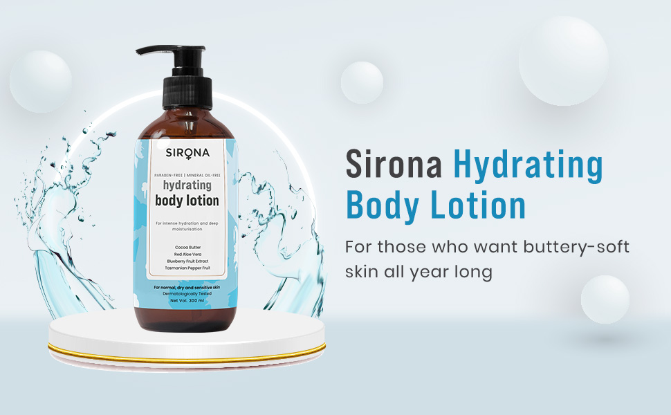 Sirona Blueberry Body Lotion for Intense Hydration & Deep