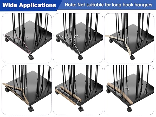 【送料無料】Steel Cart Hanger Amazon.com: AIWFL 4 Side Storage Hanger Stacker Cart, Hanger