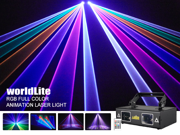 RGB animation laser light   ステージライト レーザー Amazon.com: Ehaho DJ Laser Party Lights, 3D Animation RGB