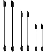 Spatula Set of 6 Silicone Mini Makeup Spatulas, Small Scraper for Cooking or Baking Kitchen Gadge...