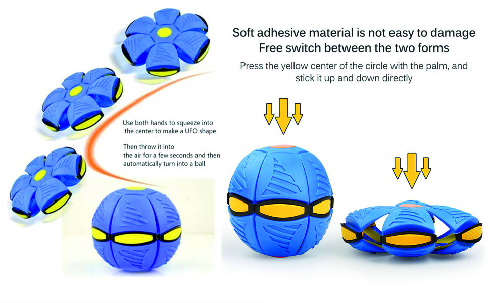 Outdoor Garden Beach Game Toy Magic Flying Soccer Ball deformable Outdoor Magic UFO Ball Flying