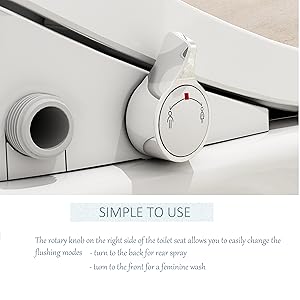 MEJE Abattant Wc Japonais Lavant Non électrique,double Buse Autonettoyante-allongéé 12 convenient to use