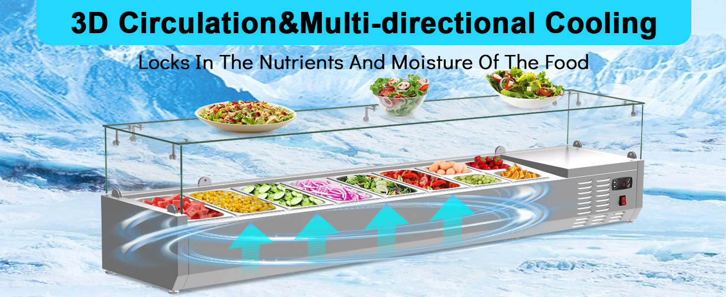 Countertop Refrigerated Condiment Station