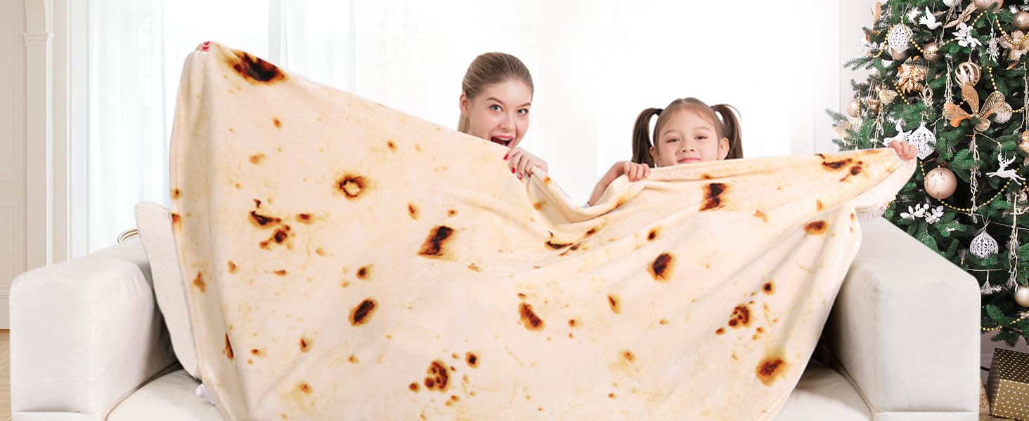 mermaker Burritos Tortillas Blanket 2.0 Double Sided 47