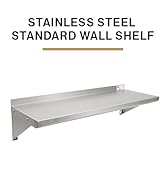 John Boos EWS8-1224 Stainless Steel Standard Wall Shelf, 24