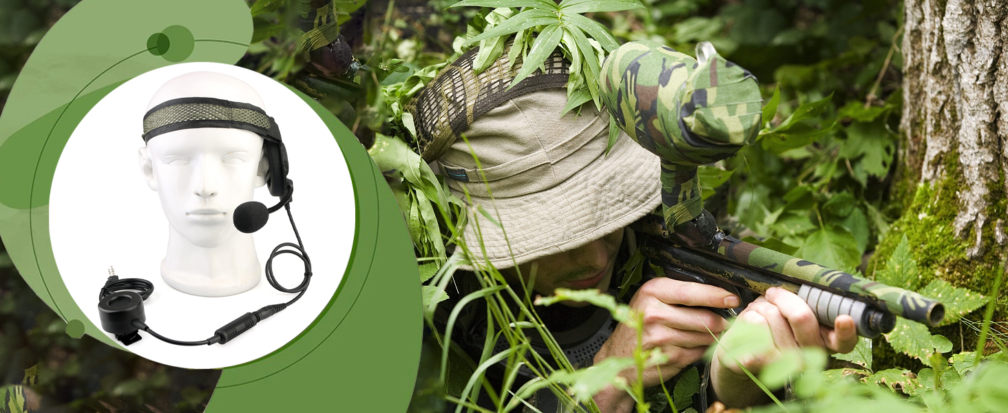 Retevis Tactical Military Walkie Talkie Headset