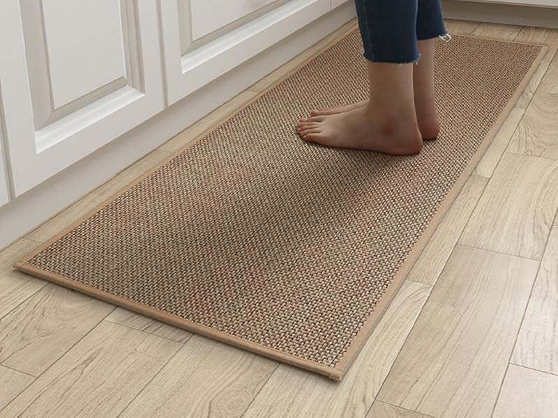 「Tuokus」キッチンマット 玄関マット カーペット ラグマット 廊下マット 台所マット 洗える 滑り止め付き 厚手防音 掃除易い 抗菌防臭 吸水 厚手 長方形 水や油の吸収が良い 防汚