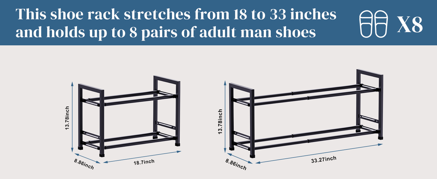 shoe rack for closet