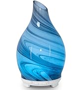 Essential Oil Diffuser 120ML Glass Ultrasonic Aromatherapy Oil Diffuser-Aroma Humidifier Glass Di...