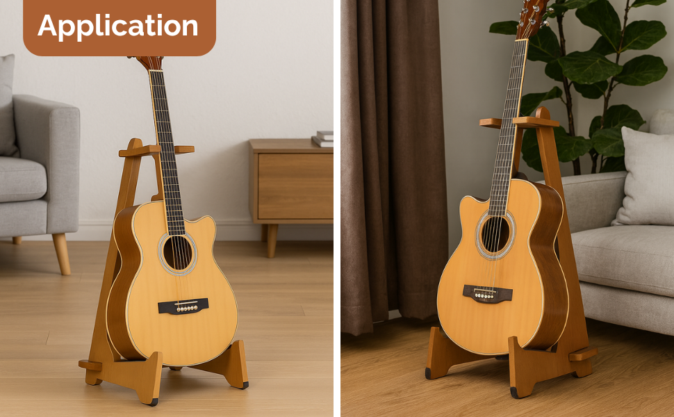 Wooden Guitar Stand