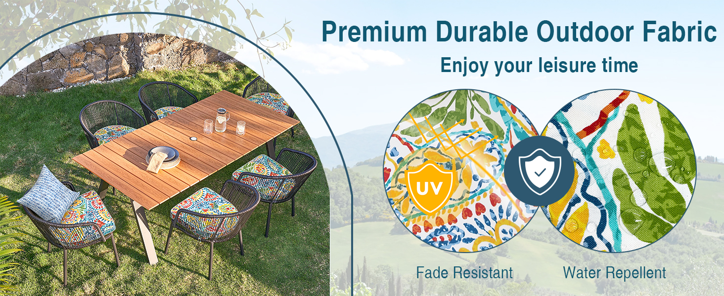 outdoor patio dining chair cushions waterproof seat pads replacement