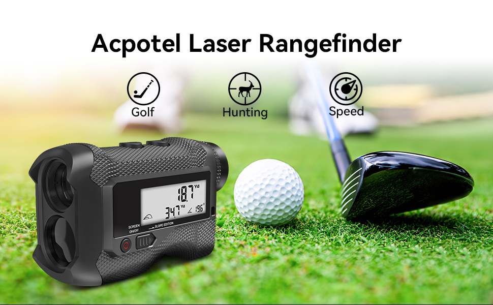 Golf Range Finder LCD Display Screen Golf Rangefinder 6X