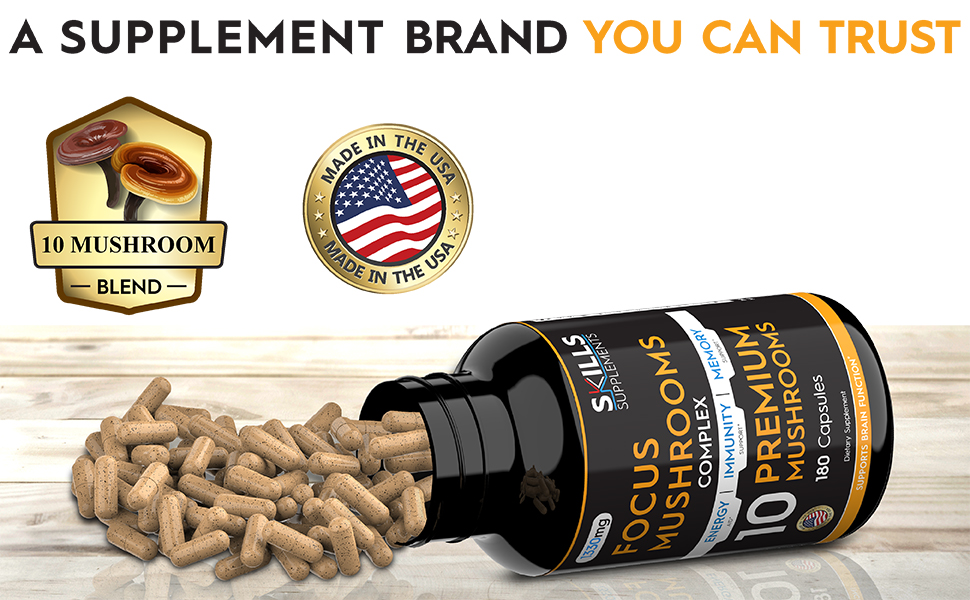 10 mushroom complex mushroom complex supplements m/r/s mushroom formula pure lions mane mushroom
