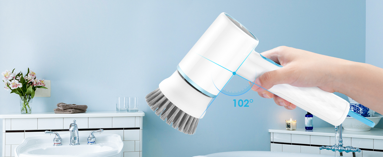 Oraimo Electric Spin Scrubber, Cordless Bathroom Scrubber with 5