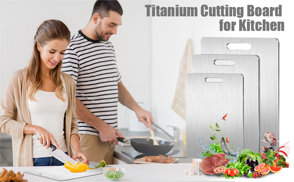 Amazon.com: Titanium Cutting Board Set of 3, Titanium Cutting Boards - Pros And Cons Of Titanium Cutting Boards