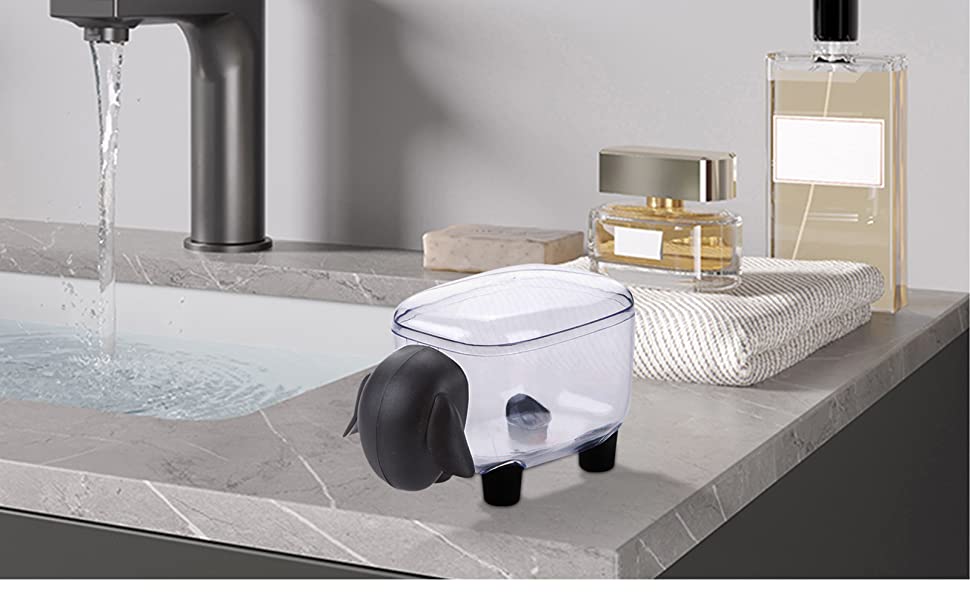 Acrylic Cotton Ball Holder Qtip Holder Qtip Dispenser Cute Sheep Cotton Swab Holder