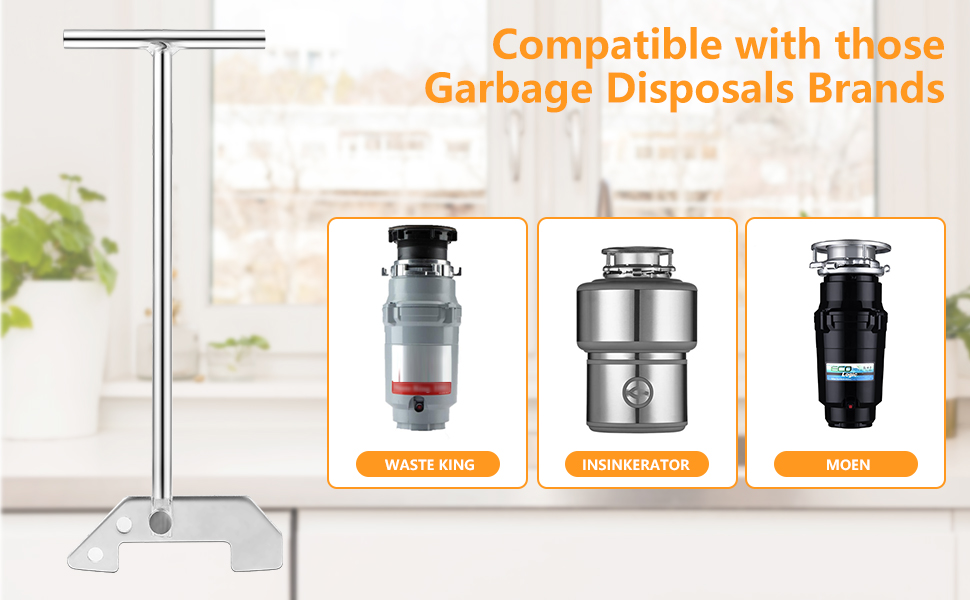 Azanxo Moen Disposal Unjamming Tool, Compatible With Moen Garbage Disposals, Unclog Kitchen