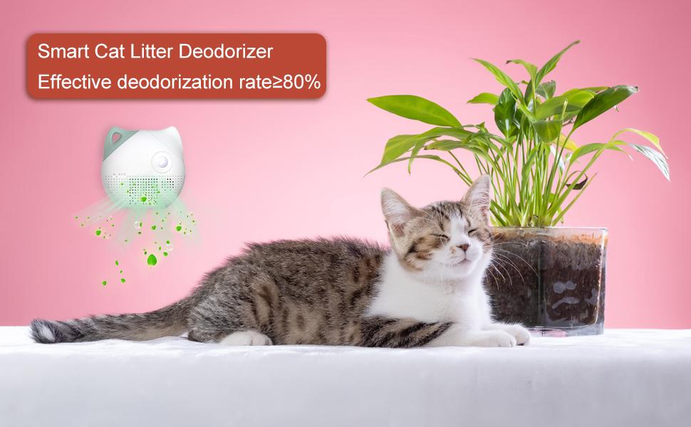 Cat Litter Deodorizer SOWEREAP Odor Box Genie Unscented