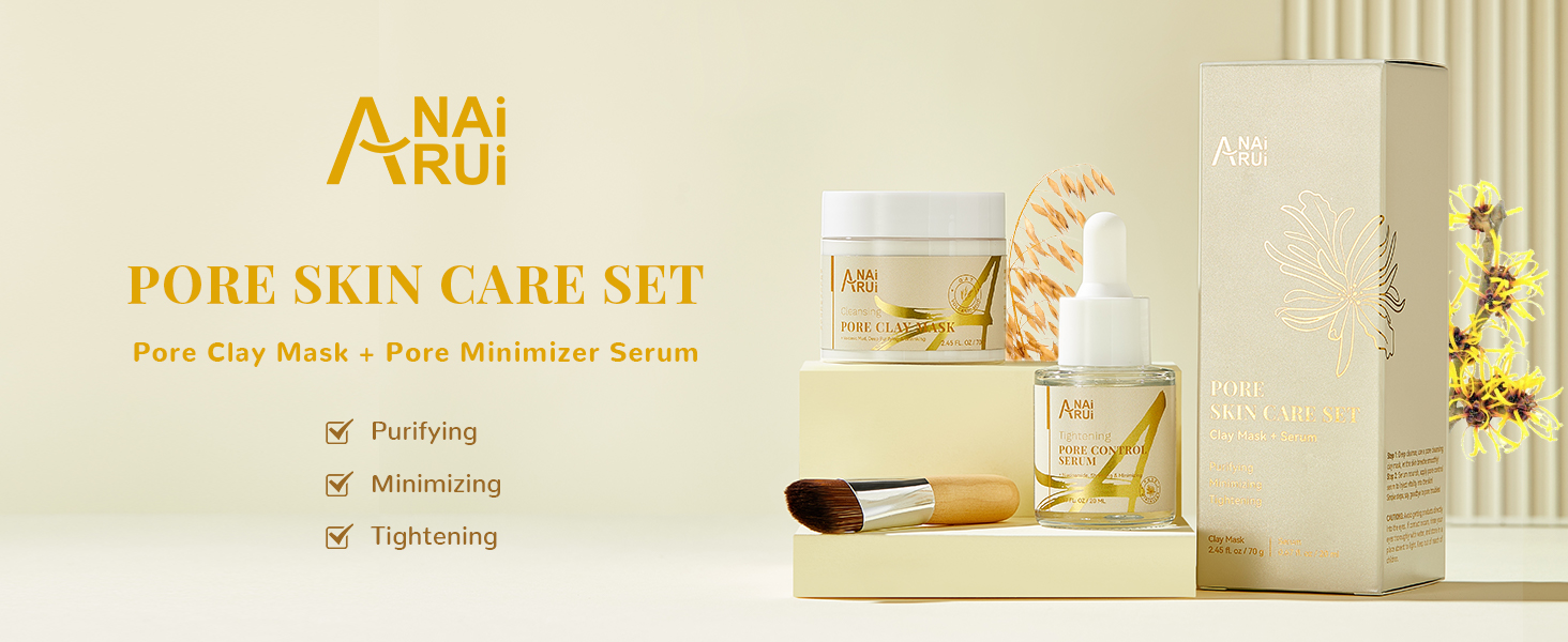 pore minimize serum mask skincare set