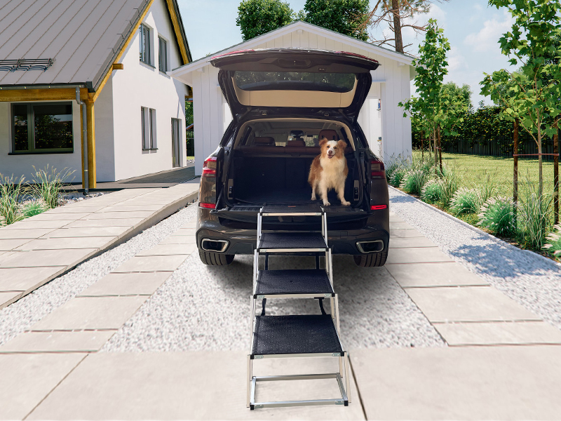 Extra Wide Dog Ramps for Large Dogs, LOOBANI Lightweight