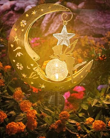 ORHOMELIFE Solar Lights Outdoor Garden, Outdoor Garden Lights Garden Ornaments Solar Powered IP65 Waterproof Decorative Lotus Ornaments for Lawn Patio Porch Flowerbed Pathway 23 solar lights for outdoor garden