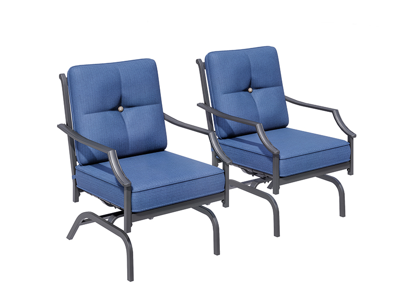 Amazon.com: Top Space Rocking Patio Chairs Outdoor Metal Furniture ...