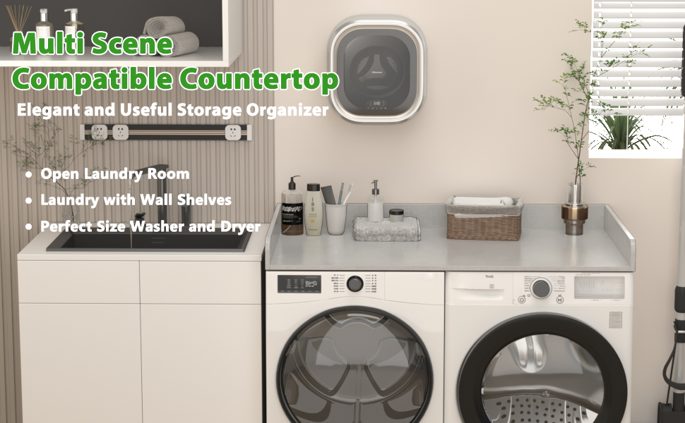 Yaofala Washer Dryer Countertop, Laundry Countertop Solid