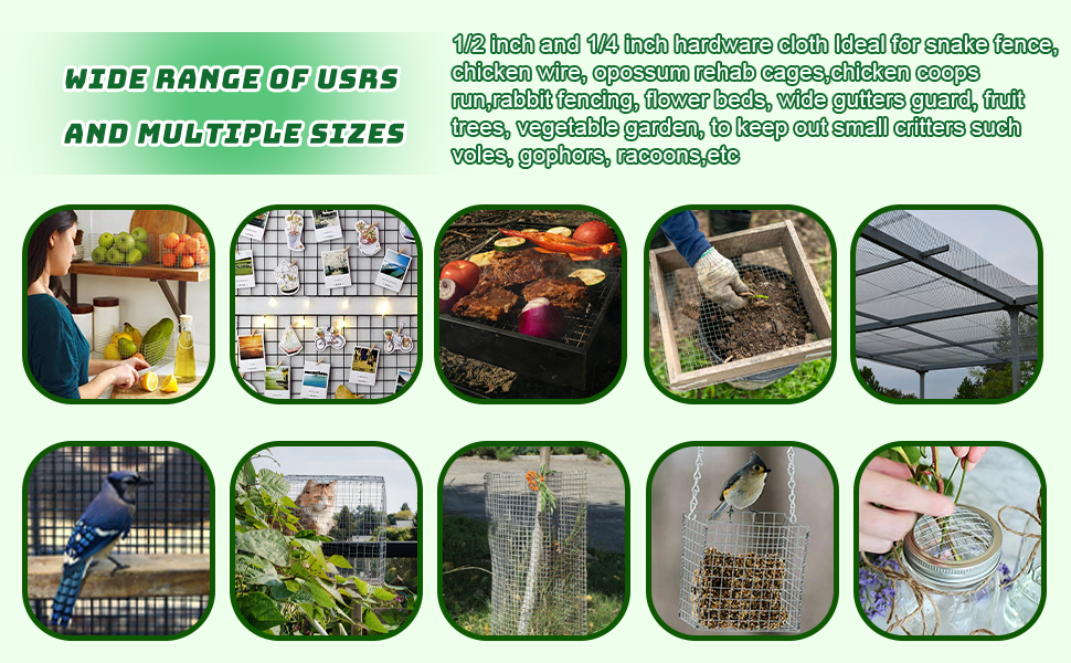 Gulimirror Hardware Cloth 1/2 Inch 48 X 100 Ft 19 Gauge Galvanized