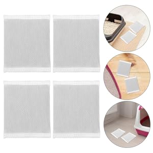 UPKOCH 6pcs Litter Box Filter Refills Odor Absorbing Carbon Filters for All Litter Boxes Quick Replacement for Clean Fresh Air Durable Filtration 19 10