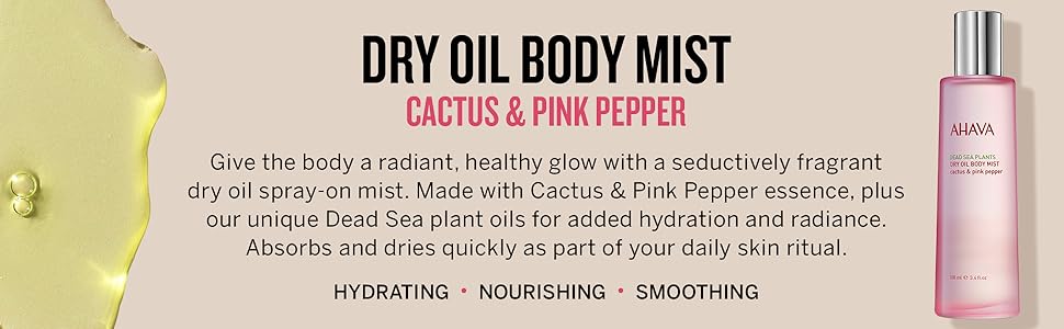 Dry Oil Body Mist Cactus & Pink Pepper