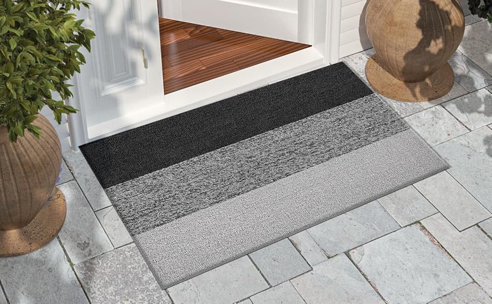 DEXI Door Mat Indoor Outdoor Doormat Duraloop Mat for Outdoor Entry