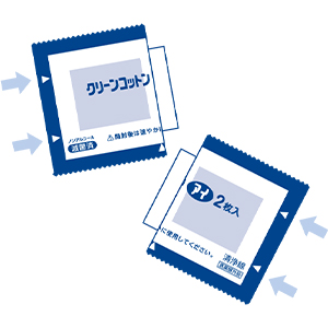 Amazon | OO Osaki(オオサキ) 単包滅菌済清浄綿 クリーン