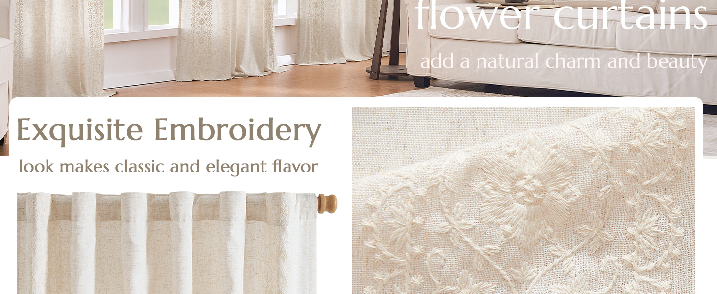 linen curtains