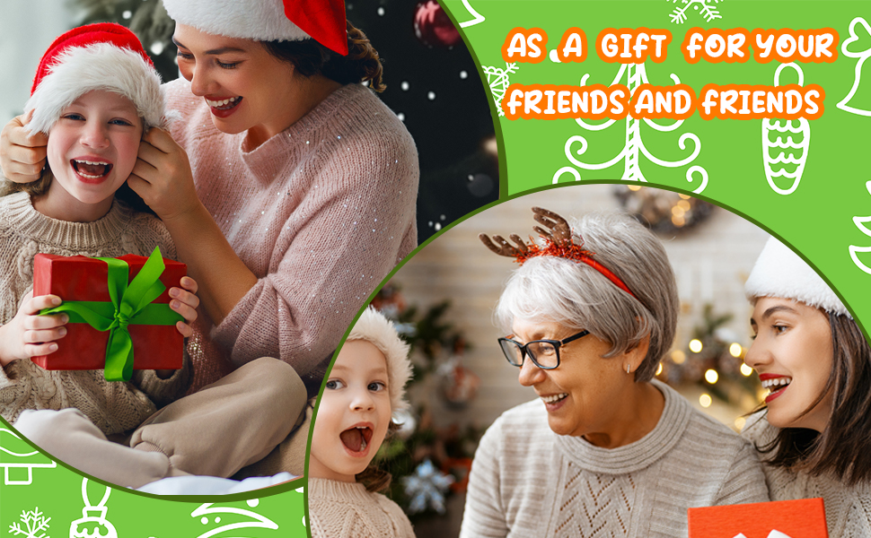 christmas wooden earring 