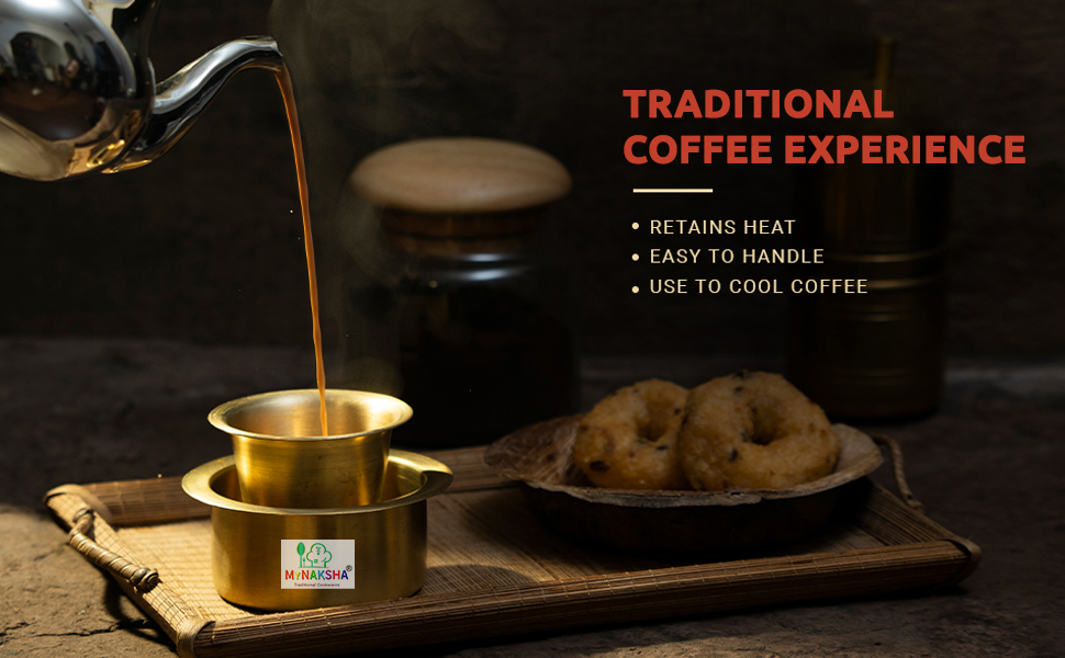 Buy MYNAKSHA Traditional Coffee Dabara Set for Tasting Excellent South